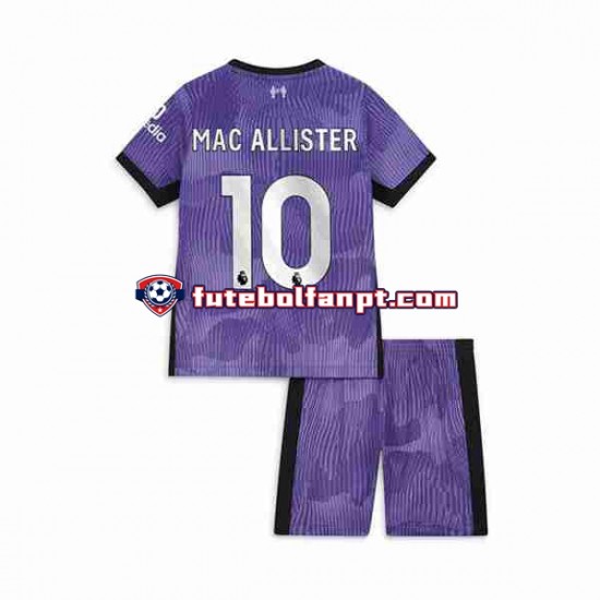 Camisola Alternativa (2ª) Liverpool Alexis Mac Allister 10 Época 2023/2024 Manga Curta ,Criança