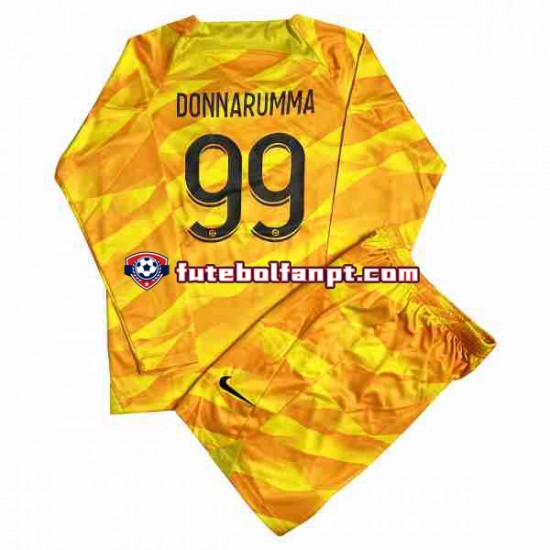 Camisola Alternativo Guarda-redes Paris Saint-Germain DONNARUMMA 99 Época 2023/2024 Manga Comprida ,Criança