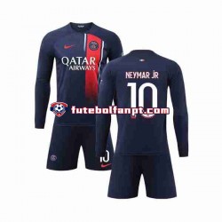 Camisola Principal Paris Saint-Germain Neymar Jr 10 Época 2023/2024 Manga Comprida ,Criança