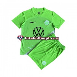 Camisola Principal VfL Wolfsburg Época 2023/2024 Manga Curta ,Criança