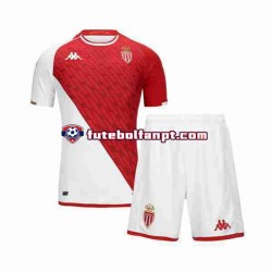 Camisola Principal AS Monaco Época 2023/2024 Manga Curta ,Criança