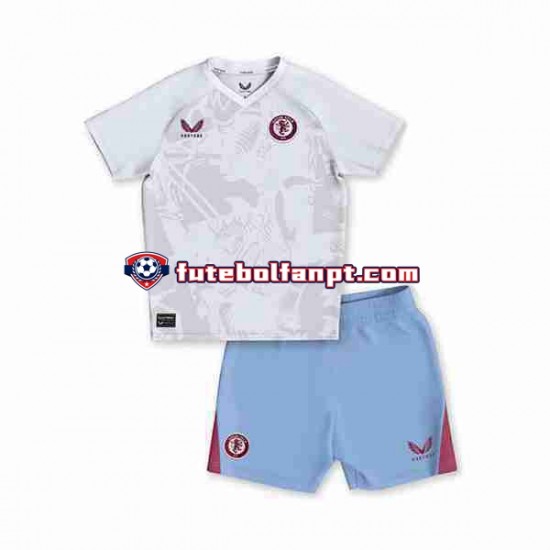 Camisola Alternativo Aston Villa Época 2023/2024 Manga Curta ,Criança