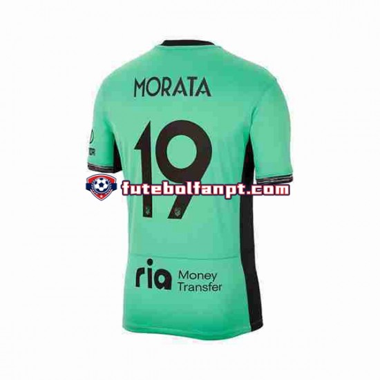 Camisola Alternativa (2ª) Atlético Madrid Alvaro Morata 19 Época 2023/2024 Manga Curta ,Homem