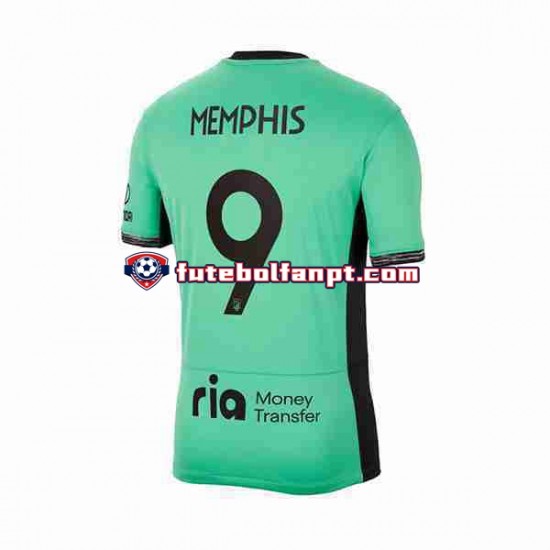 Camisola Alternativa (2ª) Atlético Madrid Memphis Depay 9 Época 2023/2024 Manga Curta ,Homem