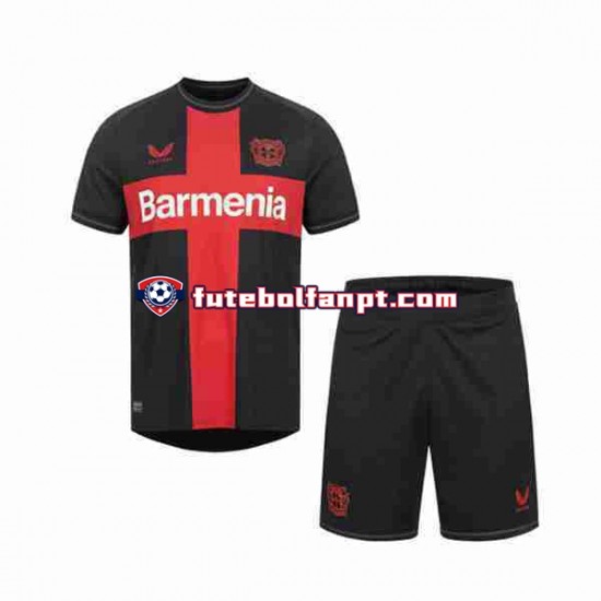 Camisola Principal Bayer 04 Leverkusen Época 2023/2024 Manga Curta ,Criança