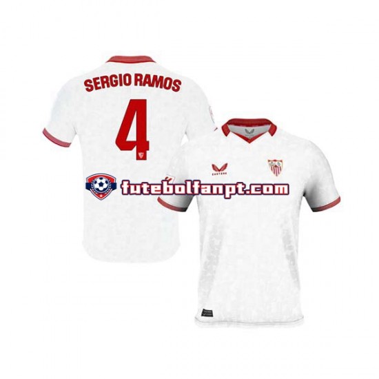 Camisola Principal Sevilla FC Sergio Ramos 4 Época 2023/2024 Manga Curta ,Homem