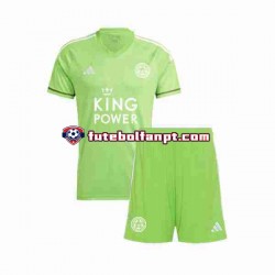 Camisola Alternativo Guarda-redes Leicester City Época 2023/2024 Manga Curta ,Criança