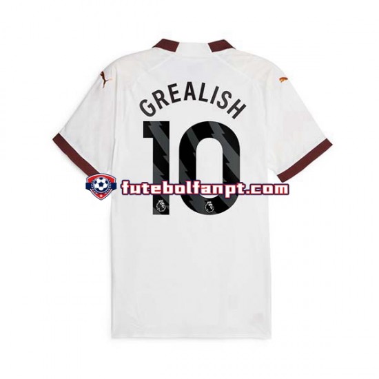 Camisola Alternativo Manchester City Jack Grealish 10 Época 2023/2024 Manga Curta ,Homem