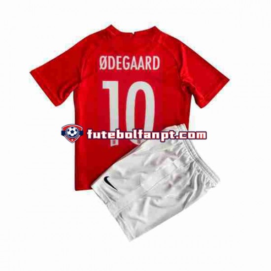 Camisola Principal Seleção Norueguesa ODEGAARD 10 2022 Manga Curta ,Criança