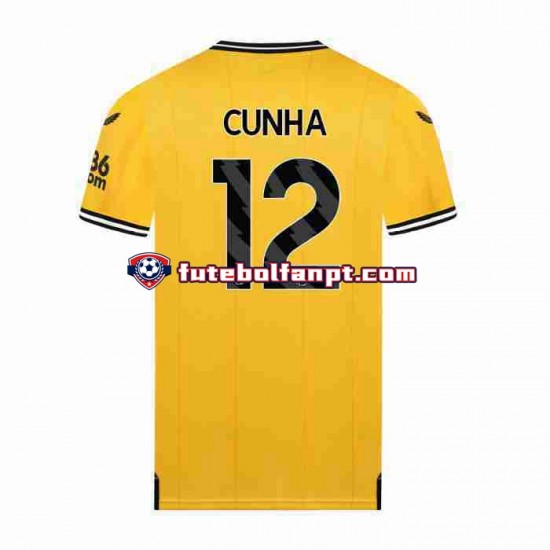 Camisola Principal Wolverhampton Wanderers CUNHA 12 Época 2023/2024 Manga Curta ,Homem