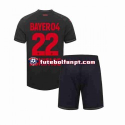 Camisola Principal Bayer 04 Leverkusen Victor Boniface 22 Época 2023/2024 Manga Curta ,Criança