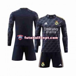 Camisola Alternativo Real Madrid Época 2023/2024 Manga Comprida ,Criança