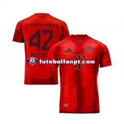 Camisola Principal Bayern de Munique Vermelho Jamal Musiala 42 Época 2024/2025 Manga Curta ,Homem