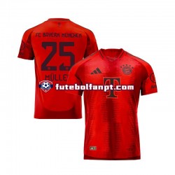 Camisola Principal Bayern de Munique Vermelho Thomas Muller 25 Época 2024/2025 Manga Curta ,Homem