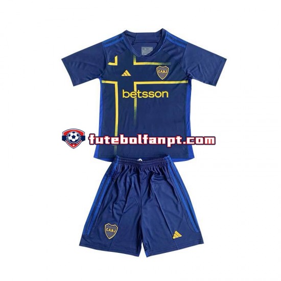 Camisola Alternativa (2ª) CA Boca Juniors 2024 Manga Curta ,Criança