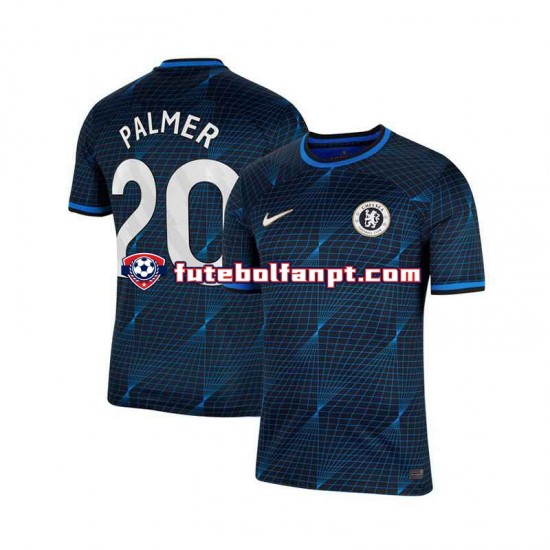 Camisola Alternativo Chelsea Azul Cole Palmer 20 Época 2023/2024 Manga Curta ,Homem