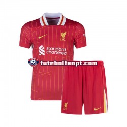 Camisola Principal Liverpool Vermelho Época 2024/2025 Manga Curta ,Criança