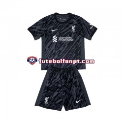 Camisola Principal Guarda-redes Liverpool Preto Época 2024/2025 Manga Curta ,Criança