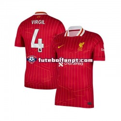 Camisola Principal Liverpool Vermelho Virgil van Dijk 4 Época 2024/2025 Manga Curta ,Homem