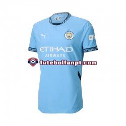 Camisola Principal Manchester City Azul Época 2024/2025 Manga Curta ,Homem