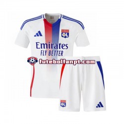 Camisola Principal Olympique Lyonnais Época 2024/2025 Manga Curta ,Criança