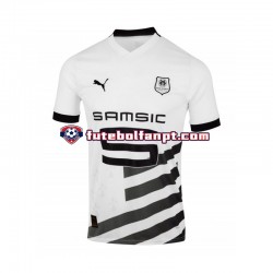 Camisola Alternativo Stade Rennais Branco Época 2023/2024 Manga Curta ,Homem