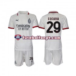 Camisola Alternativo AC Milan Fofana 29 Época 2024/2025 Manga Curta ,Criança