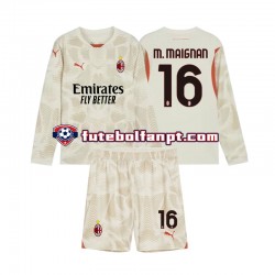 Camisola Alternativa (2ª) Guarda-redes AC Milan Mike Maignan 16 Época 2024/2025 Manga Comprida ,Criança