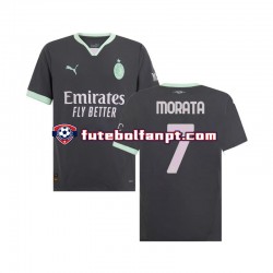 Camisola Alternativa (2ª) AC Milan Morata 7 Época 2024/2025 Manga Curta ,Homem