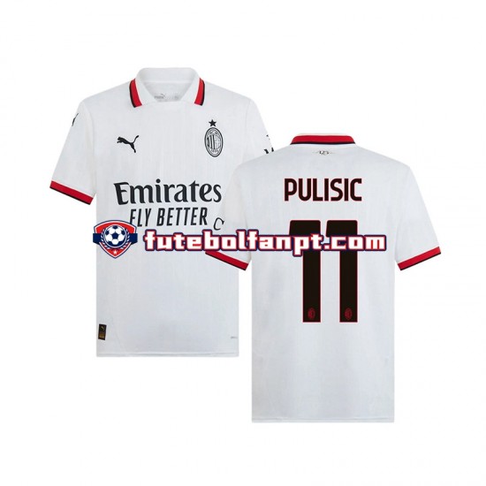 Camisola Alternativo AC Milan PULISIC 11 Época 2024/2025 Manga Curta ,Homem