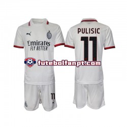 Camisola Alternativo AC Milan Pulisic 11 Época 2024/2025 Manga Curta ,Criança