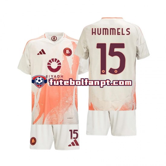 Camisola Alternativo AS Roma Mats Hummels 15 Época 2024/2025 Manga Curta ,Criança