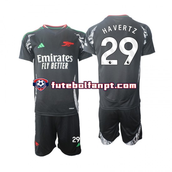 Camisola Alternativo Arsenal Havertz 29 Época 2024/2025 Manga Curta ,Criança