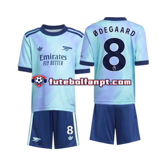 Camisola Alternativa (2ª) Arsenal Odegaard 8 Época 2024/2025 Manga Curta ,Criança