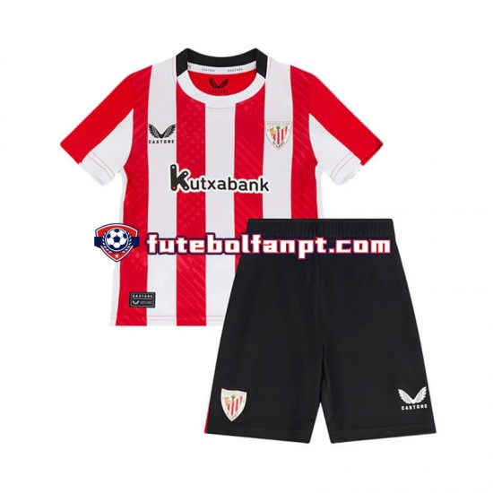 Camisola Principal Athletic Bilbao Época 2024/2025 Manga Curta ,Criança