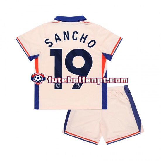 Camisola Alternativo Chelsea Jadon Sancho 19 Época 2024/2025 Manga Curta ,Criança