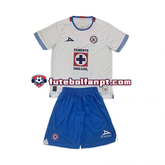 Camisola Alternativo Cruz Azul Época 2024/2025 Manga Curta ,Criança