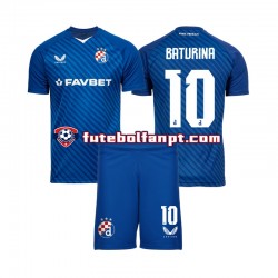 Camisola Principal Dinamo Zagreb Martin Baturina 10 Época 2024/2025 Manga Curta ,Criança