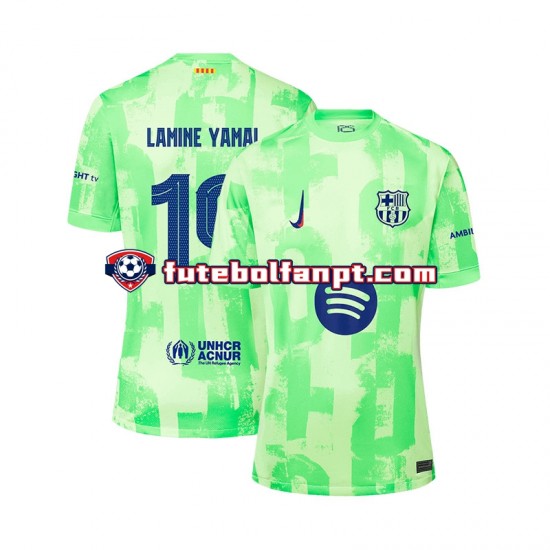 Camisola Alternativa (2ª) FC Barcelona LAMINE YAMAL 19 UCL Font Época 2024/2025 Manga Curta ,Homem