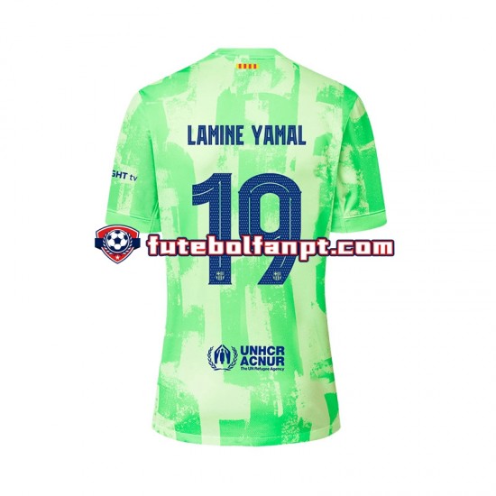 Camisola Alternativa (2ª) FC Barcelona LAMINE YAMAL 19 UCL Font Época 2024/2025 Manga Curta ,Homem