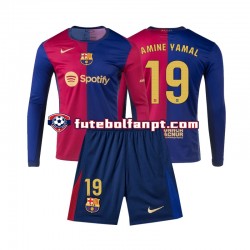 Camisola Principal FC Barcelona Lamine Yamal 19 Época 2024/2025 Manga Comprida ,Criança