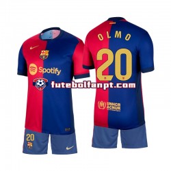 Camisola Principal FC Barcelona Olmo 20 Época 2024/2025 Manga Curta ,Criança