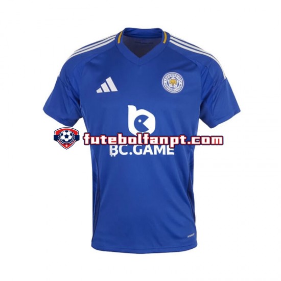 Camisola Principal Leicester City Época 2024/2025 Manga Curta ,Homem