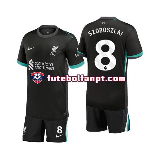 Camisola Alternativo Liverpool Szoboszlai 8 Época 2024/2025 Manga Curta ,Criança