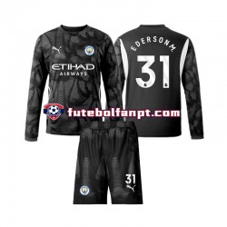 Camisola Alternativa (3ª) Guarda-redes Manchester City Ederson Moraes 31 Época 2024/2025 Manga Comprida ,Criança