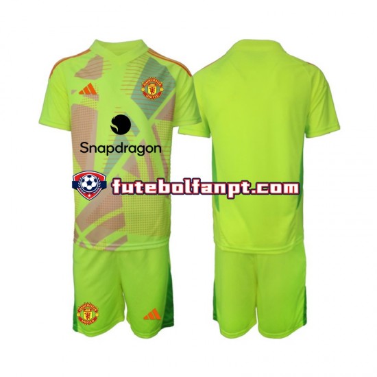 Camisola Alternativo Guarda-redes Manchester United Época 2024/2025 Manga Curta ,Criança