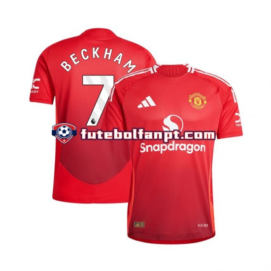 Camisola Principal Manchester United Beckham 7 Época 2024/2025 Manga Curta ,Homem