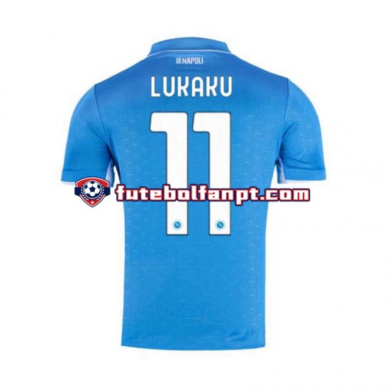 Camisola Principal Napoli Lukaku 11 Época 2024/2025 Manga Curta ,Homem