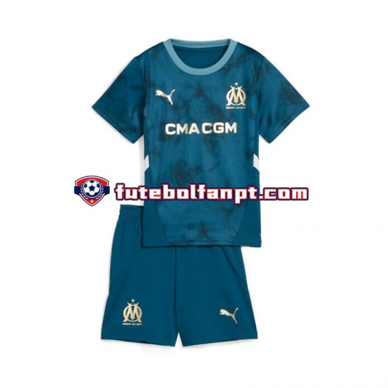 Camisola Alternativo Olympique de Marseille Época 2024/2025 Manga Curta ,Criança