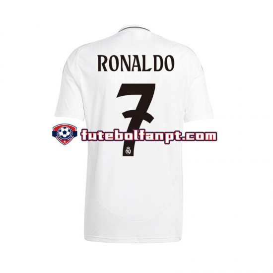 Camisola Principal Real Madrid Cristiano Ronaldo 7 Época 2024/2025 Manga Curta ,Homem